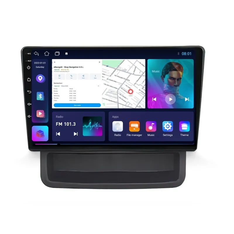 Noutate Navigatie Nissan Primastar (2001-2014) cu Android, 1GB RAM, 16 GB, Ecran IPS 10" 1024 x 600, WiFi, Bluetooth, suport camera DVR