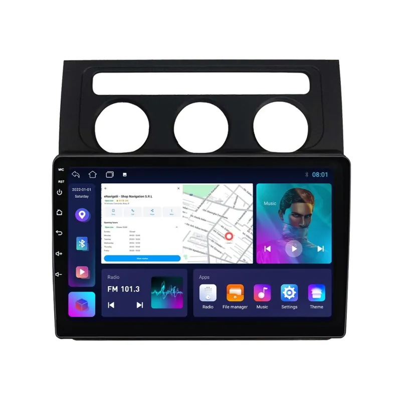 Navigatie VW Touran I (2003-2010) cu Android, 2GB RAM, 32 GB, Ecran IPS 10" 1280 x 720, CarPlay & Android Auto, WiFi, Bluetooth, suport camera DVR Preț promoțional