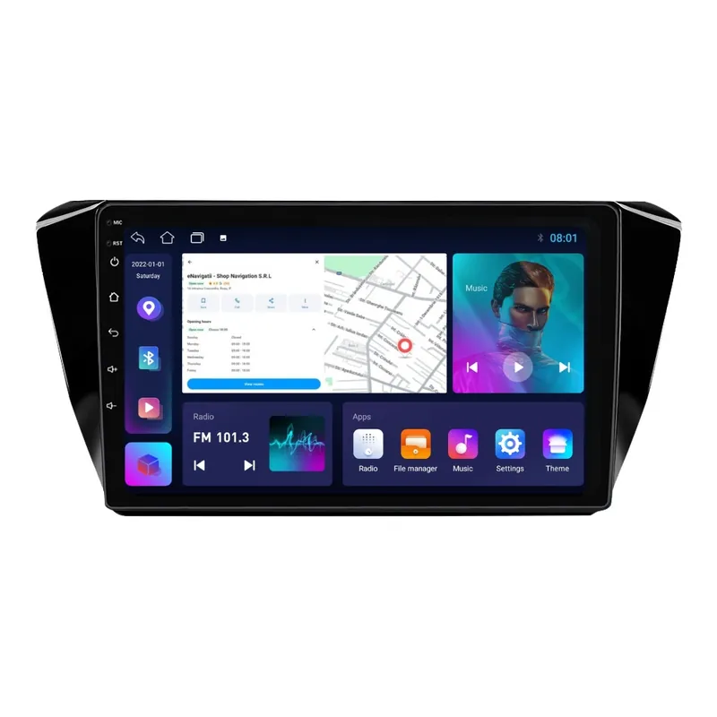 Navigatie Skoda Superb III (dupa 2015) cu Android, 2GB RAM, 32 GB, Ecran IPS 10" 1280 x 720, CarPlay & Android Auto, WiFi, Bluetooth, suport camera DVR Preț promoțional