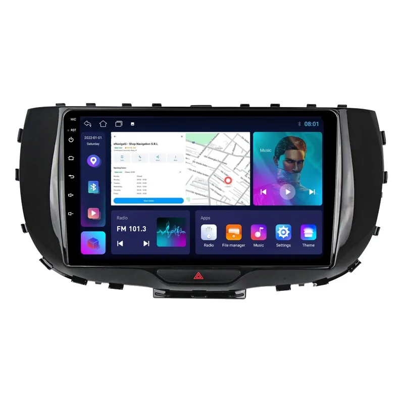 Navigatie Kia Soul (dupa 2019) cu Android, 2GB RAM, 32 GB, Ecran IPS 9" 1280 x 720, CarPlay & Android Auto, WiFi, Bluetooth, suport camera DVR Preferatul clienților
