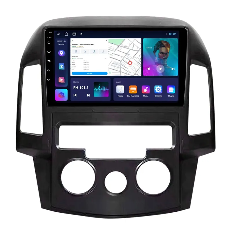 Cumpărături sigure Navigatie Hyundai I30 FD (2007-2012) Clima Manuala cu Android, 2GB RAM, 32 GB, Ecran IPS 9" 1280 x 720, CarPlay & Android Auto, WiFi, Bluetooth, suport camera DVR