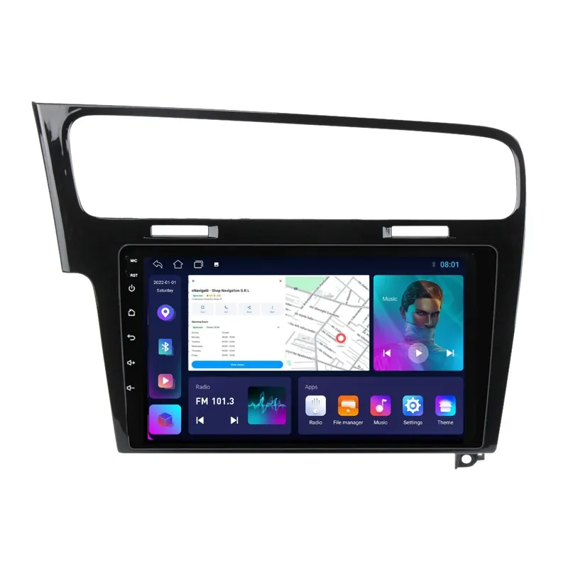 Navigatie VW Golf VII (2012-2020) cu Android, 2GB RAM, 32 GB, Ecran IPS 10" 1280 x 720, CarPlay & Android Auto, WiFi, Bluetooth, suport camera DVR Preț redus
