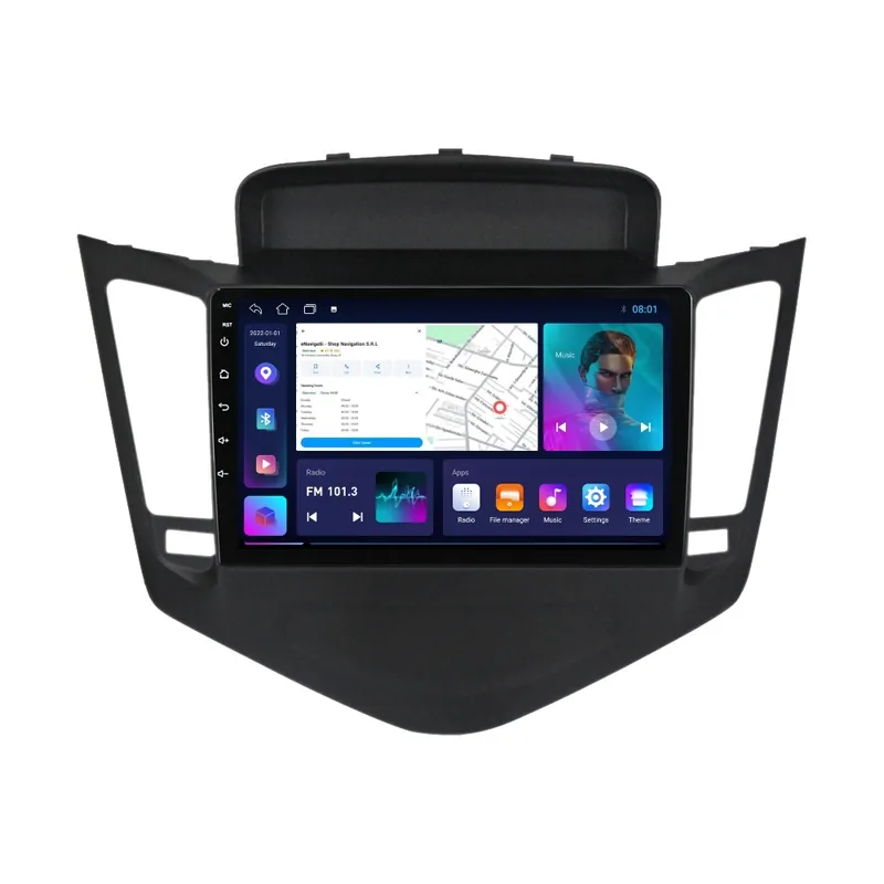 Navigatie Chevrolet Cruze (2008-2013) cu Android, 2GB RAM, 32 GB, Ecran IPS 9" 1280 x 720, CarPlay & Android Auto, WiFi, Bluetooth, suport camera DVR Expediere rapidă