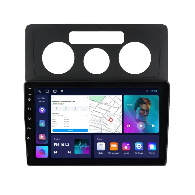Bestseller Navigatie VW Caddy III (2004-2015) cu Android, 2GB RAM, 32 GB, Ecran IPS 10" 1280 x 720, CarPlay & Android Auto, WiFi, Bluetooth, suport camera DVR