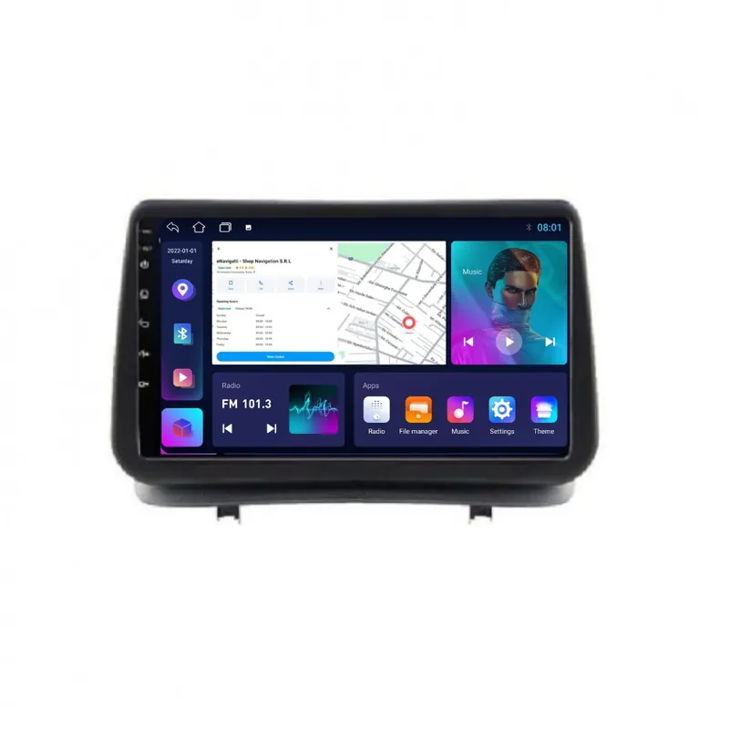 Nu rata Navigatie Renault Clio 3 (2005-2012) cu Android, 2GB RAM, 32 GB, Ecran IPS 9" 1280 x 720, CarPlay & Android Auto, WiFi, Bluetooth, suport camera DVR