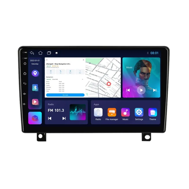 Navigatie Opel Antara (2006-2017) Montaj sus, cu Android, 2GB RAM, 32 GB, Ecran IPS 9" 1280 x 720, CarPlay & Android Auto, WiFi, Bluetooth, suport camera DVR Lichidare de stoc
