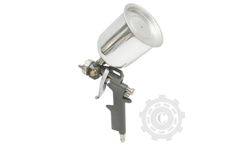 Livrare expres Pistol de vopsit cu aer comprimat 0.6L, cupa din inox in partea de sus, duza 1.5mm