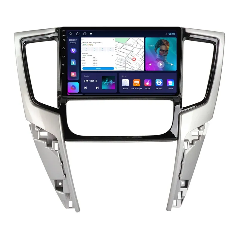 Preț redus Navigatie Mitsubishi L200 Triton (2019-2022) cu Android, 2GB RAM, 32 GB, Ecran IPS 9" 1280 x 720, CarPlay & Android Auto, WiFi, Bluetooth, suport camera DVR