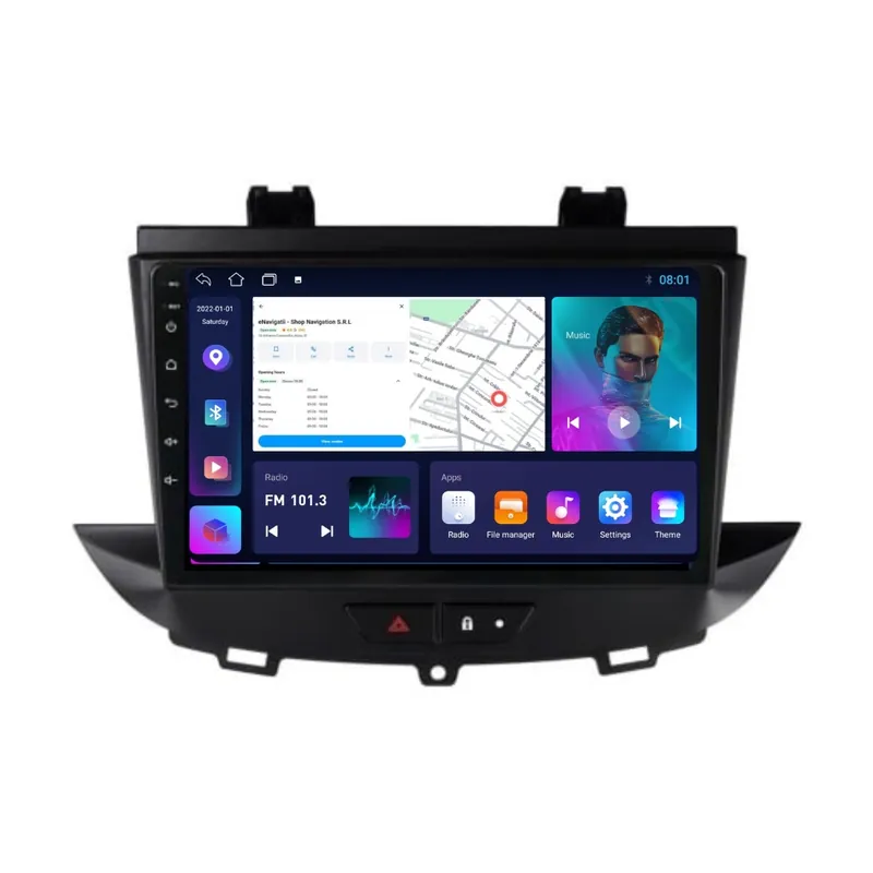 Navigatie Opel Grandland X (2017-2021) cu Android, 2GB RAM, 32 GB, Ecran IPS 9" 1280 x 720, CarPlay & Android Auto, WiFi, Bluetooth, suport camera DVR Preț redus