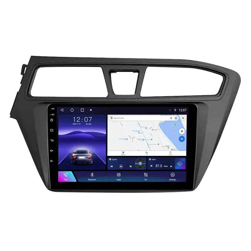 Navigatie Dedicata Hyundai I20 (2014-2020) cu Android, 2GB RAM, Ecran 9" Touchscreen, CarPlay, Wi-Fi, Bluetooth, USB, Waze, SIM 4G Super ofertă