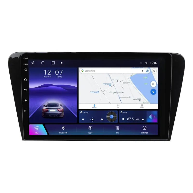 Retur ușor Navigatie Skoda Octavia III (2013-2020) cu Android, 2GB RAM, 32GB ROM, Ecran 10" Touchscreen, CarPlay, SIM 4G