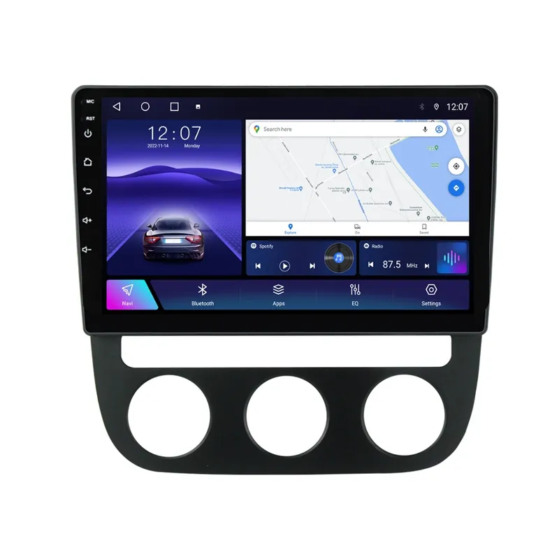 Expediere rapidă Navigatie Dedicata VW Jetta III (2004-2011) cu Android, CarPlay, Octa-Core, 2GB RAM, Ecran 9" Touchscreen, SIM 4G