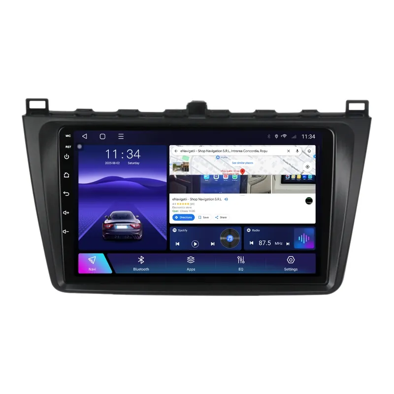 Reducere Navigatie Mazda 6 (2008-2013) cu Android, 2GB RAM, 32GB ROM, Ecran 9" Touchscreen, CarPlay, SIM 4G