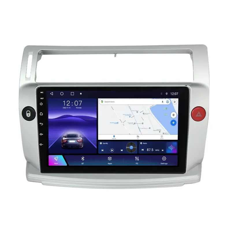 Navigație Dedicată Citroen C4 (2004-2009), Gri, 2GB RAM, 32GB, Octa-Core, Ecran QLED 9", CarPlay, Android Auto, Slot SIM 4G Preț promoțional