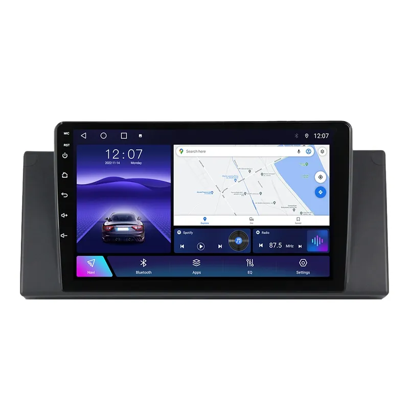 Navigație Dedicată BMW Seria 5 E39 (1995-2003) 2GB RAM, 32GB, Ecran QLED 9", CarPlay, Android Auto, Slot SIM 4G Disponibil imediat