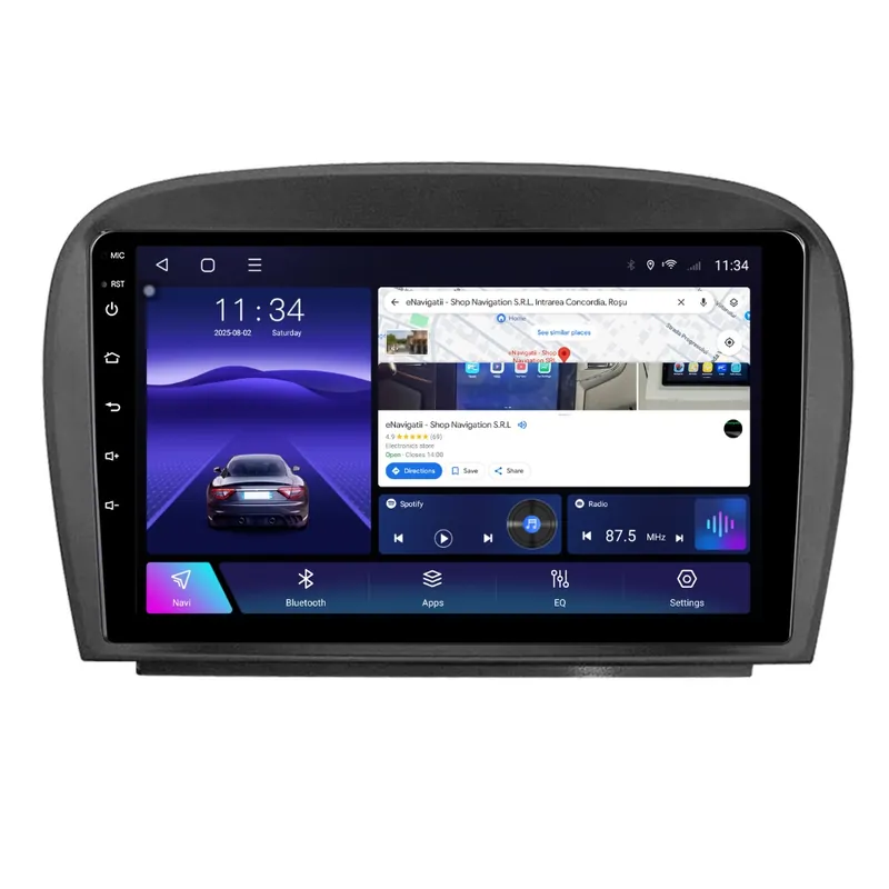 Plată sigură Navigatie Mercedes SL R230 (2001-2012) cu Android, 2GB RAM, 32GB ROM, Ecran 9" Touchscreen, CarPlay, SIM 4G