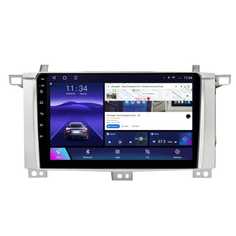 Navigatie Toyota Land Cruiser J100 (1998-2008) 9 inch cu Android, 2GB RAM, 32GB ROM, CarPlay, SIM 4G Preferatul clienților