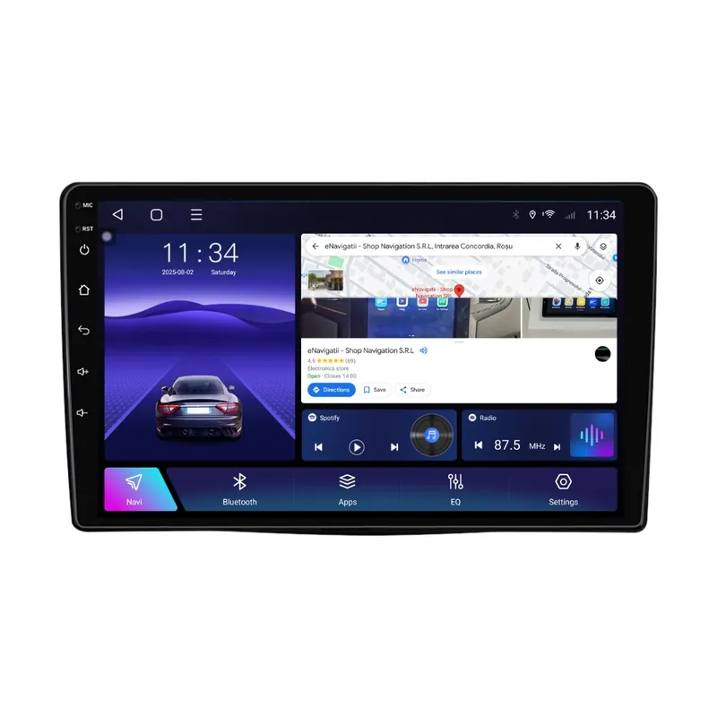 Premium Navigatie Fiat 500L (dupa 2012) cu Android, 2GB RAM, 32GB ROM, Ecran 9" Touchscreen, CarPlay, SIM 4G