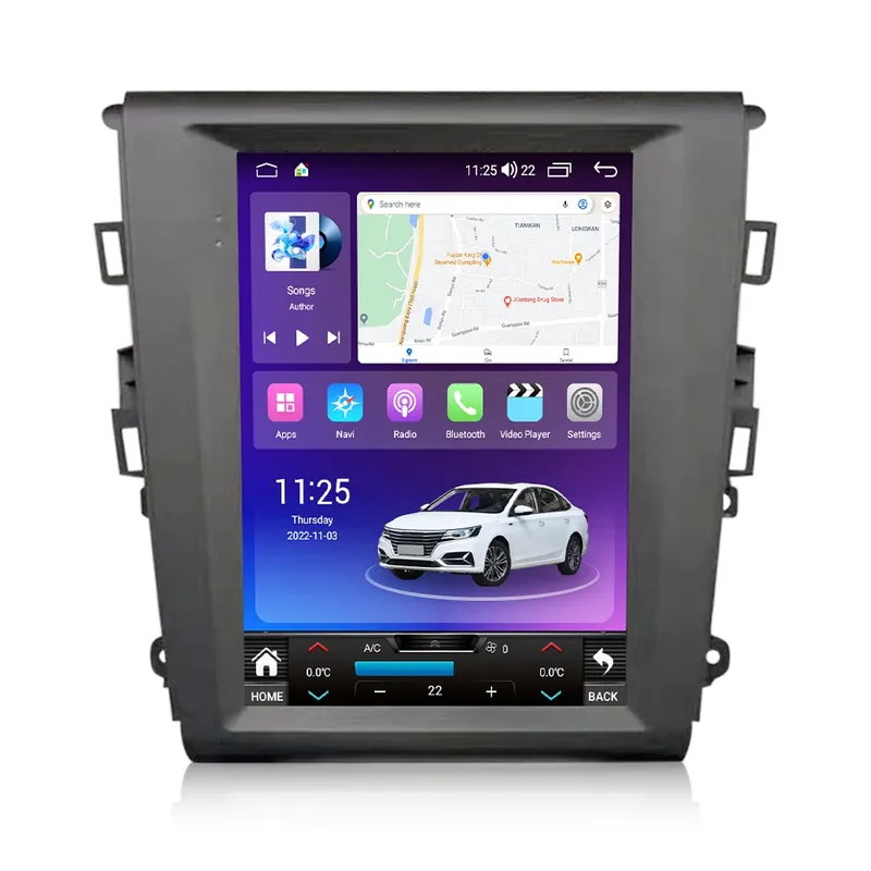Ieftin Navigatie Tip Tesla Ford Mondeo V 2014-2022 9.7 INCH 2 GB RAM + 32 GB ROM QLED 4 CORE CARPLAY COOLER