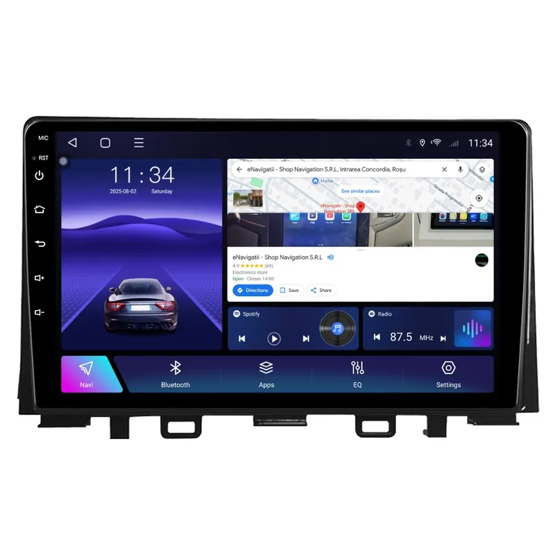 Navigatie Kia Rio IV (2017-2024) cu Android, 4GB RAM, 64GB ROM, Ecran QLED 9" Touchscreen, CarPlay Wireless, DSP Bestseller