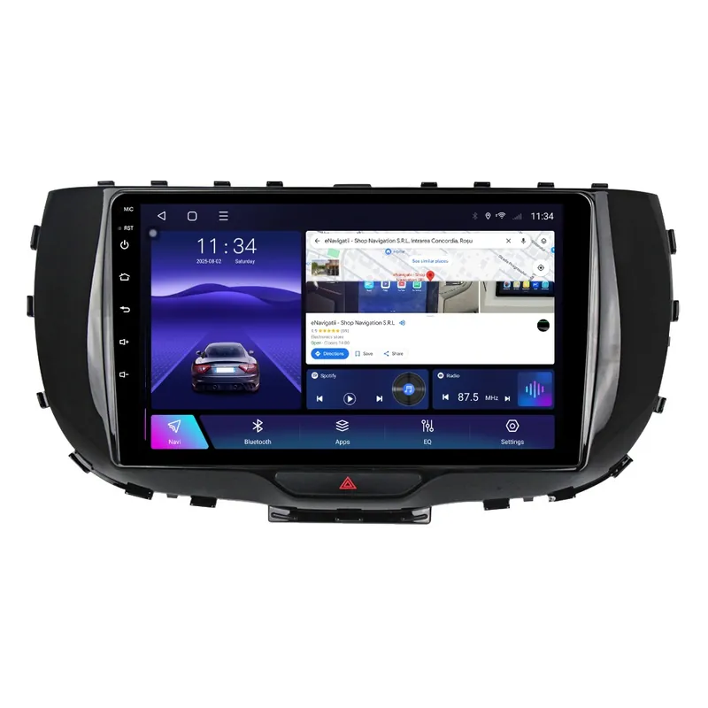 Navigatie Kia Soul (2019+) cu Android, 4GB RAM, 64GB ROM, Ecran QLED 9" Touchscreen, CarPlay Wireless, DSP Cel mai bun preț