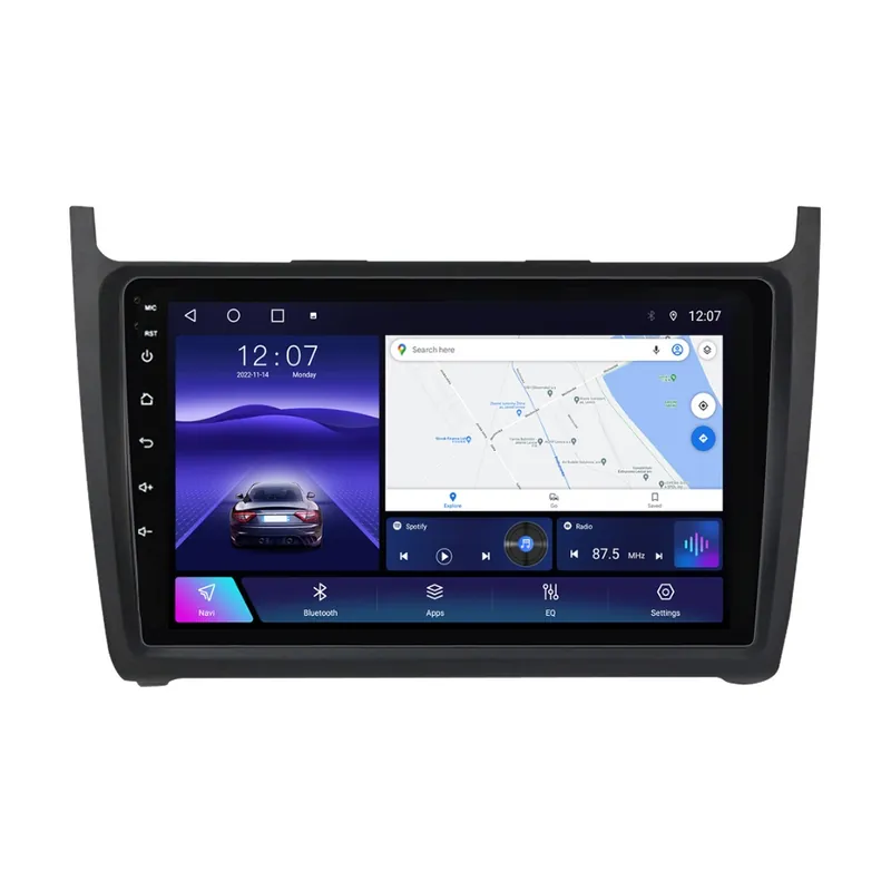 Retur gratuit Navigatie Performanta VW Polo 6R (2009-2018) cu Android, CarPlay Wireless, Octa-Core, 4GB RAM, Ecran QLED 9" Touchscreen, SIM 4G, DSP