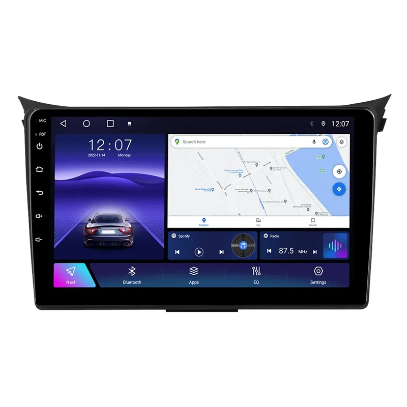 Ofertă de sezon Navigatie Performanta Hyundai I30 GD (2011-2017) cu Android, 4GB RAM, Ecran QLED 9" Touchscreen, CarPlay Wireless, Wi-Fi, DSP, USB, Waze, SIM 4G