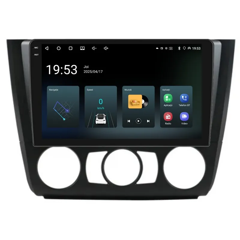 Ofertă limitată Navigatie Piloton BMW Seria 1 E81 E87 (2007-2013) - Clima Manuala 4GB RAM, 64GB, Quad Core 1.5Ghz, Display In-Cell