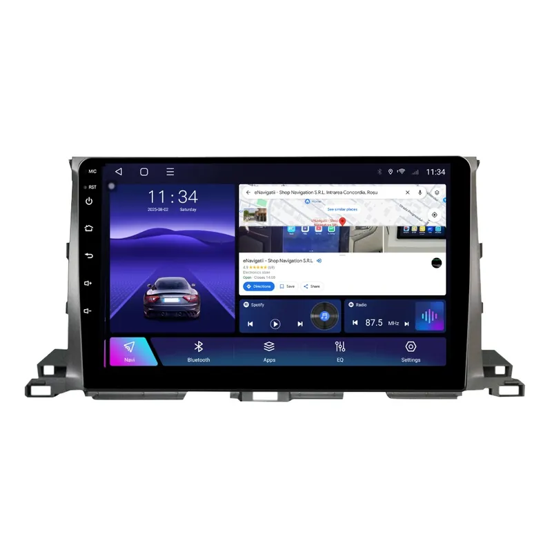 Navigatie Toyota Highlander (2013-2021) cu Android, 4GB RAM, 64GB ROM, Ecran QLED 10" Touchscreen, CarPlay Wireless, DSP Ieftin