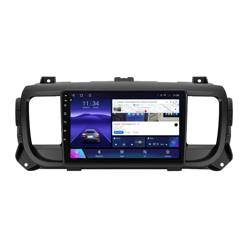 Livrare rapidă Navigatie Peugeot Expert (2016+) cu Android, 4GB RAM, 64GB ROM, Ecran QLED 9" Touchscreen, CarPlay Wireless, DSP