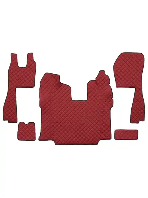 Livrare rapidă Set covorase/presuri F-CORE, Scania R Automat, culoare rosu, piele ecologica, an fabricatie 2010-2016