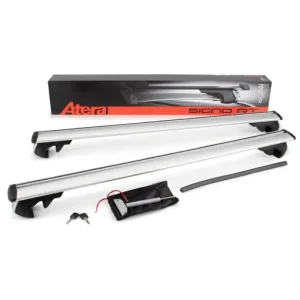 Bare transversale Atera SIGNO RT silver pentru Peugeot Bipper Tepee 2009+ cu bare longitudinale inaltate Noutate