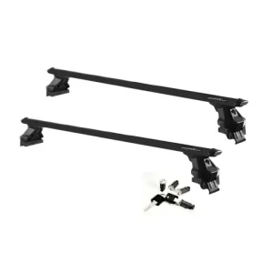 Ultima șansă Bare transversale GV RAPIDO Aluminiu Premium negre pentru Hyundai i20 (PB), 5 usi, model 2008-2012 cu plafon normal
