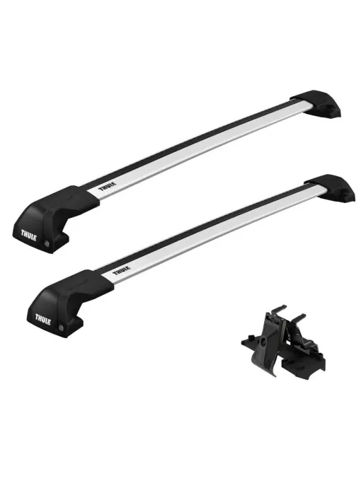 Bare transversale Thule WingBar Evo Flush Edge Silver dedicate pentru Chevrolet Equinox EV 5-dr SUV 2024- cu bare longitudinale integrate Disponibil imediat