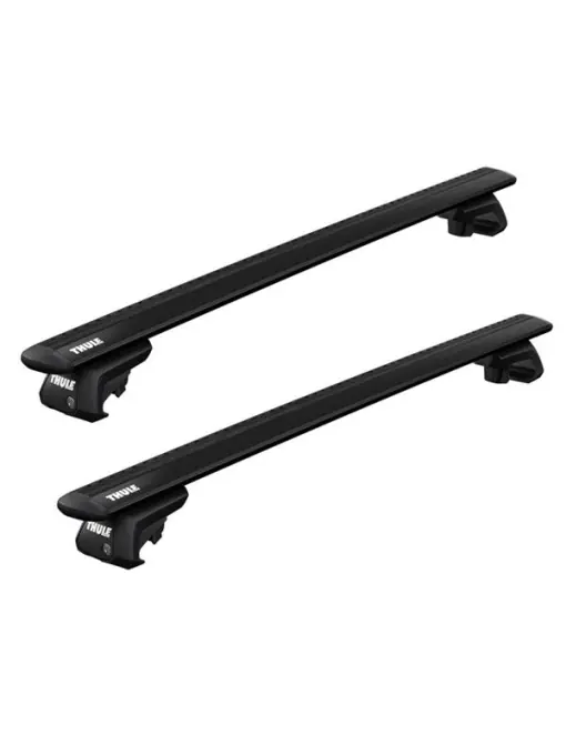 Reducere extra Bare transversale Thule WingBar Evo Raised Black dedicate pentru Dacia Duster 5-dr SUV 2024- cu bare longitudinale inaltate