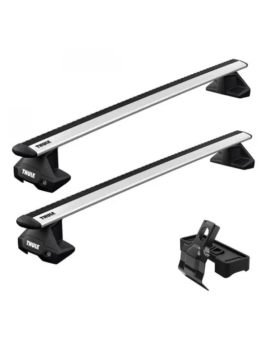 Bare transversale Thule WingBar Evo Clamp Silver dedicate pentru Mazda CX-60 5-dr SUV 2022- cu plafon normal Preț redus