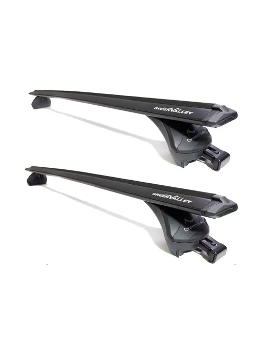 Bare transversale Green Valley QUICK Premium Aluminiu Black pentru BMW Serie 3 (G21) Touring 2019+ cu bare longitudinale integrate Livrare rapidă
