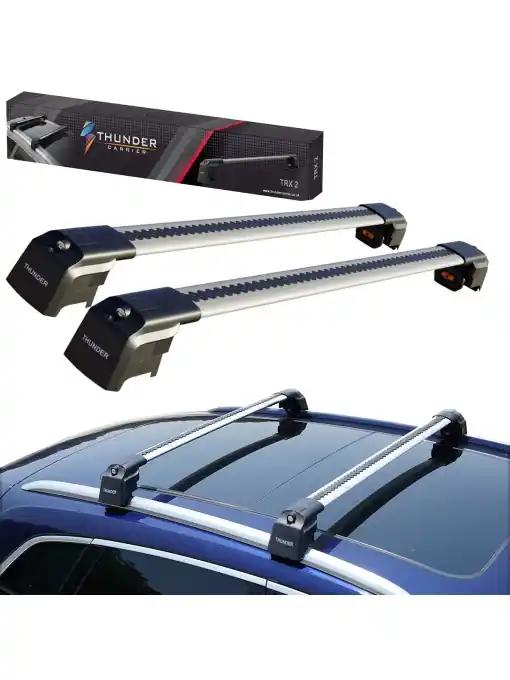 Set bare transversale portbagaj de tip Wingbar, TRX2+-98-102, Culoare argintie, dedicate pentru BMW X1 F48 2016-2022 Expediere rapidă