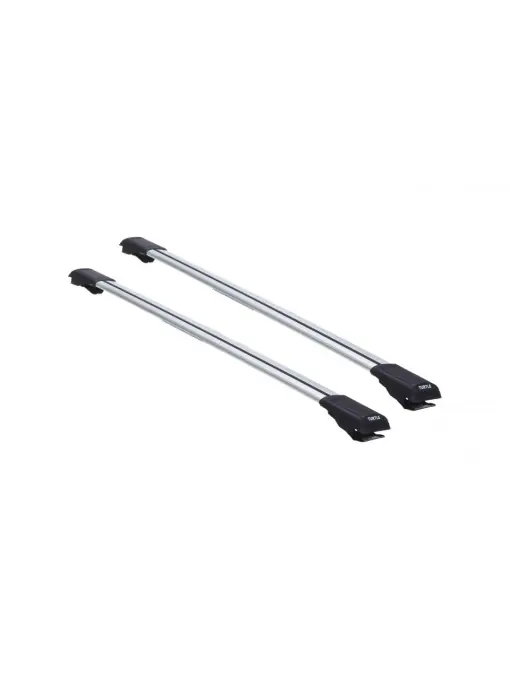 Super ofertă Set bare transversale portbagaj Turtle Air-v5 Shark, culoare argintie, dedicate pentru KIA MOHAVE (HM2) SUV 20-