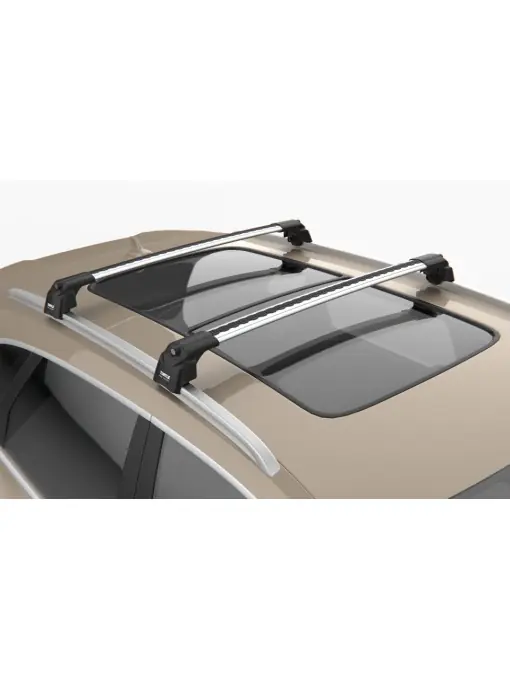 Set bare transversale portbagaj Turtle Air-v2, culoare argintie, dedicate pentru MERCEDES C-CLASS (S205) ESTATE 15- Nu rata