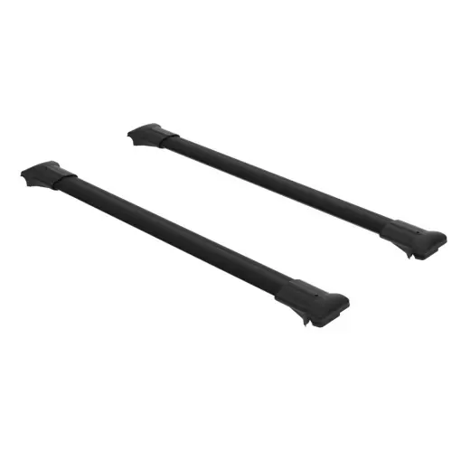 Bestseller Set bare transversale portbagaj Turtle Air-v9, culoare neagra, dedicate pentru FIAT FULLBACK DOUBLE CAB 16- ,sistem prindere pe bare longitudinale