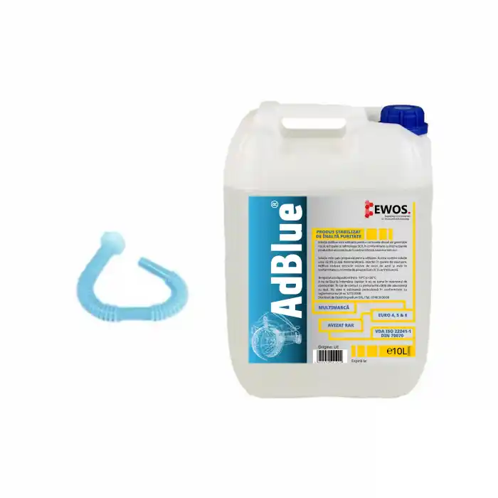 AdBlue Multimarca 10L Ewos, avizat RAR, VDA, ISO 22241-1, palnie de umplere inclusa Ofertă