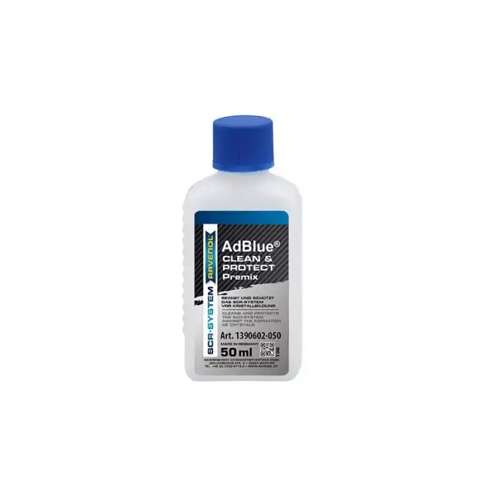 Comandă acum Aditiv anticristalinizare RAVENOL Clean & Protect Premix de curatare pentru sistemele AdBlue si cu catalizatori SCR concentrat 50ml
