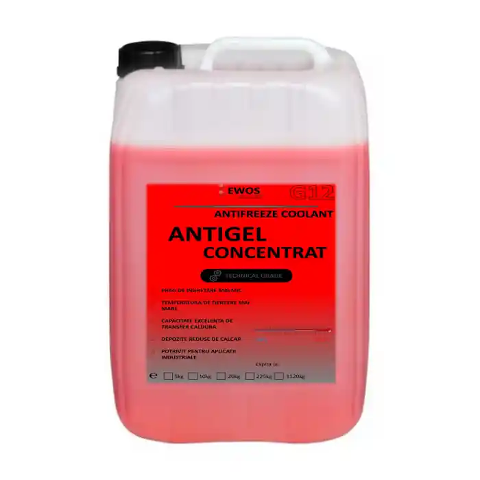 Antigel concentrat rosu avizat RAR G12 10L, -30grdC, dilutie 1:1 Premium