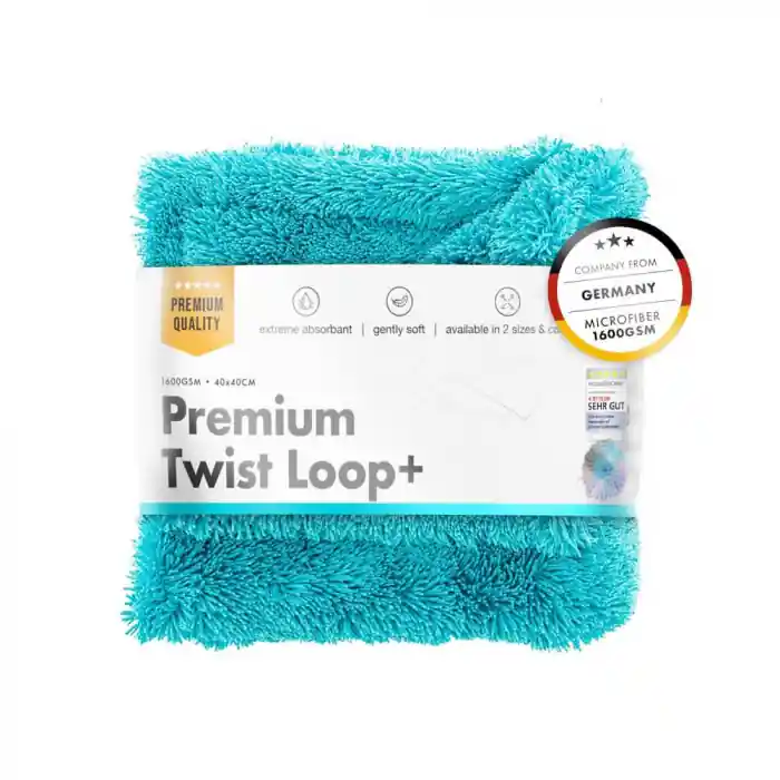 Doar azi Prosop uscare ultra absorbant din microfibra ChemicalWorkz Premium Twist Loop 1600GSM, turcoaz