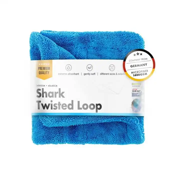 Ofertă exclusivă Prosop uscare ultra absorbant din microfibra ChemicalWorkz Shark Twisted Loop Towel, 1400GSM, albastru