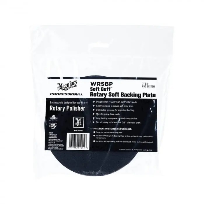 Taler moale masina rotativa Meguiar's Soft Buff Rotary Soft Backing Plate, 155mm, filet 5/8" Doar azi