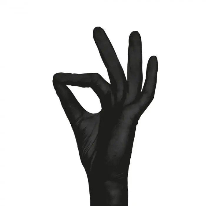 Nu rata Manusi nitril fara pudra AMPri Style Black, negre, cutie 100buc