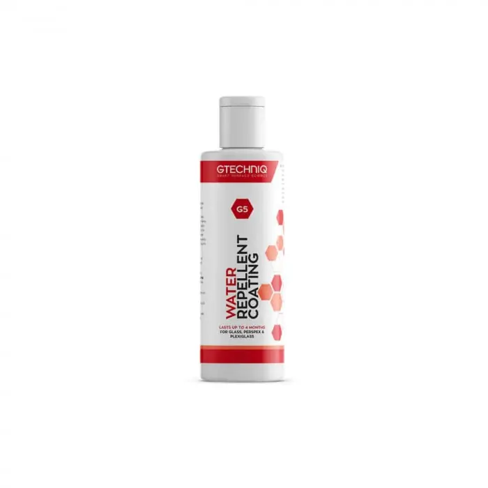 Discount Tratament hidrofob sticla si plexiglas Gtechniq G5 Water Repellent Coating, 100ml