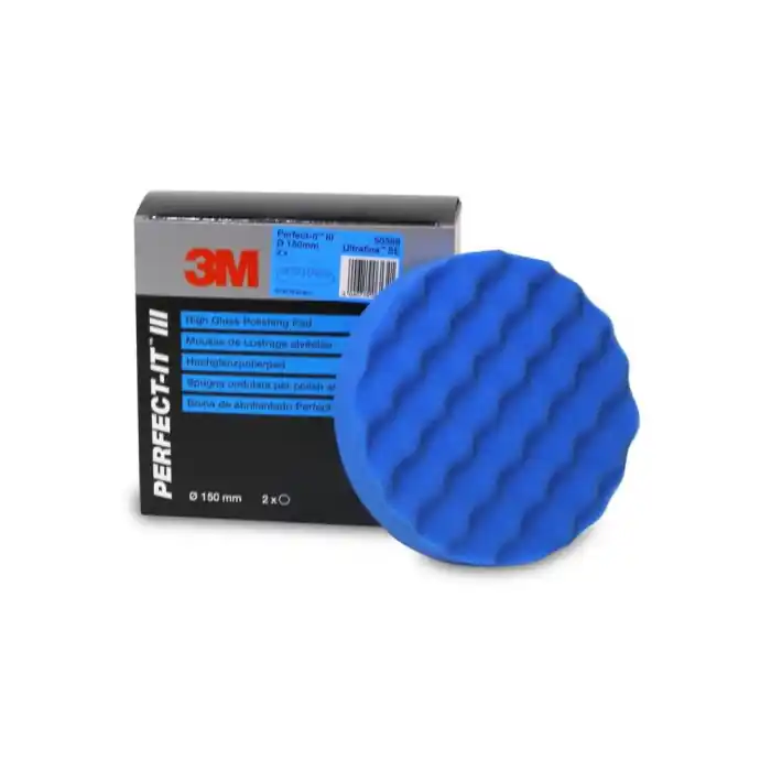 Chilipir Burete polish finish 3M High Gloss Polishing Pad, albastru, 150mm